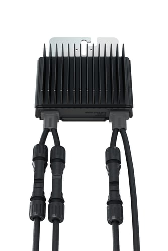 Commercial Power optimizer S1200_EU Bent Bracket_Underneath with connected cables Commercial Power optimizer S1200_EU Bent Bracket_Underneath with connected cables
